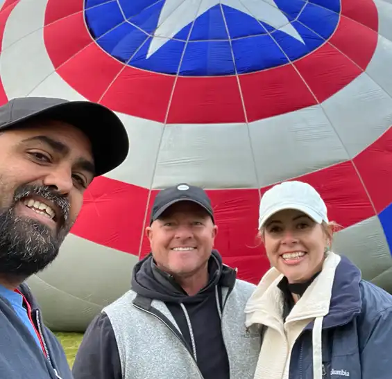 private hot air balloon sunset ride