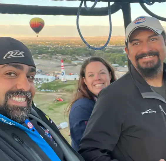 private hot air balloon sunset ride